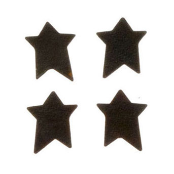 (image for) Rustic Star Decoration 0.5in - 4pc