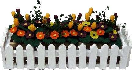 (image for) Fall Flowers in Picket Fence