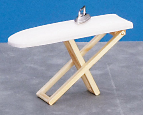 (image for) Folding Ironing Board w/ Iron - Oak