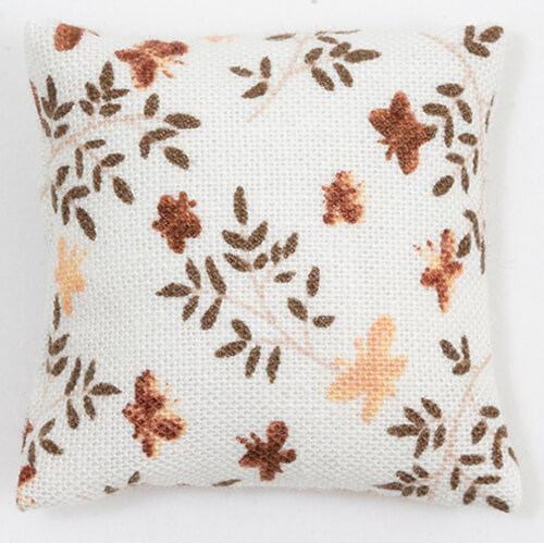 (image for) Throw Pillow - White w/ Butterflies