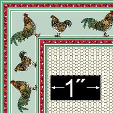 (image for) Rug Rooster Border