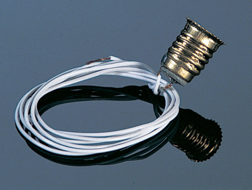 (image for) Screw Base Bulb Socket - Black Wire