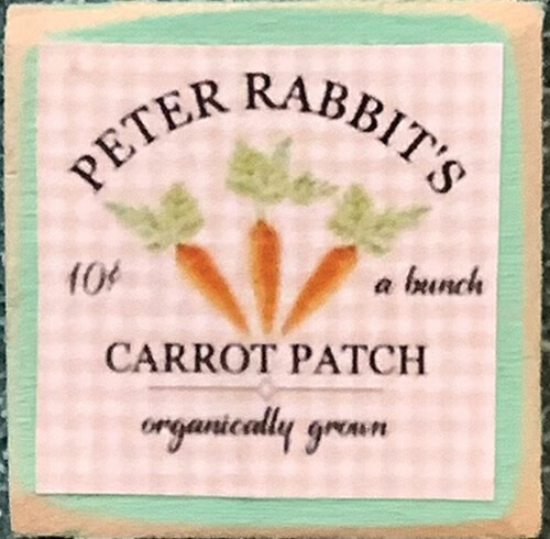 (image for) Peter Rabbits Carrot Patch Sign