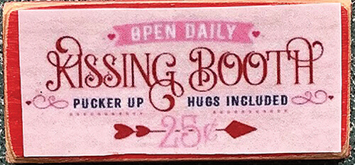 (image for) Kissing Booth Sign