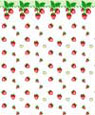 (image for) 1/4 Scale Wallpaper Strawberries 6pc