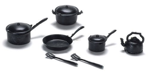 (image for) Black Kitchen Cookware 10pc