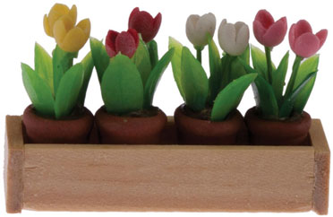 (image for) Window Box w/ Flower Pots