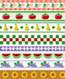 (image for) 1/4 in Scale Wallpaper Border Kitchen 6pc