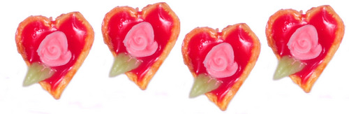 (image for) Valentines Day Heart Tarts 4pc