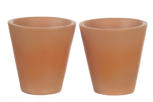 (image for) Large Resin Flower Pots 2pc